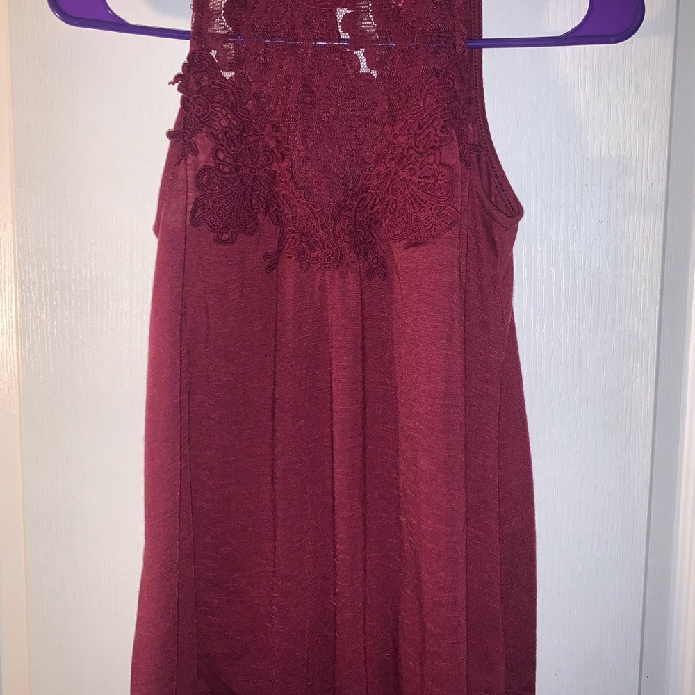 No Boundaries Burgundy Blouse